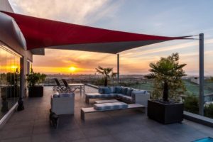Modern Achitecture Helderberg sunset